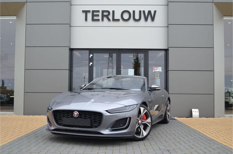 Grijs, metallic lak Gebruikt 2021 Jaguar F-Type First Edition Cabriolet | € 104.995 - Afbeelding 1/4