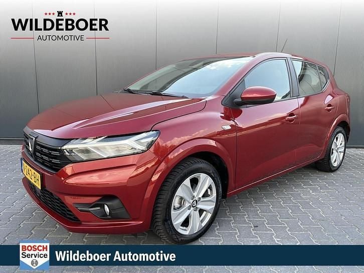 Rood Gebruikt 2021 Dacia Sandero Comfort Plus Hatchback | € 11.749 (Iets duurder) - Afbeelding 1/4