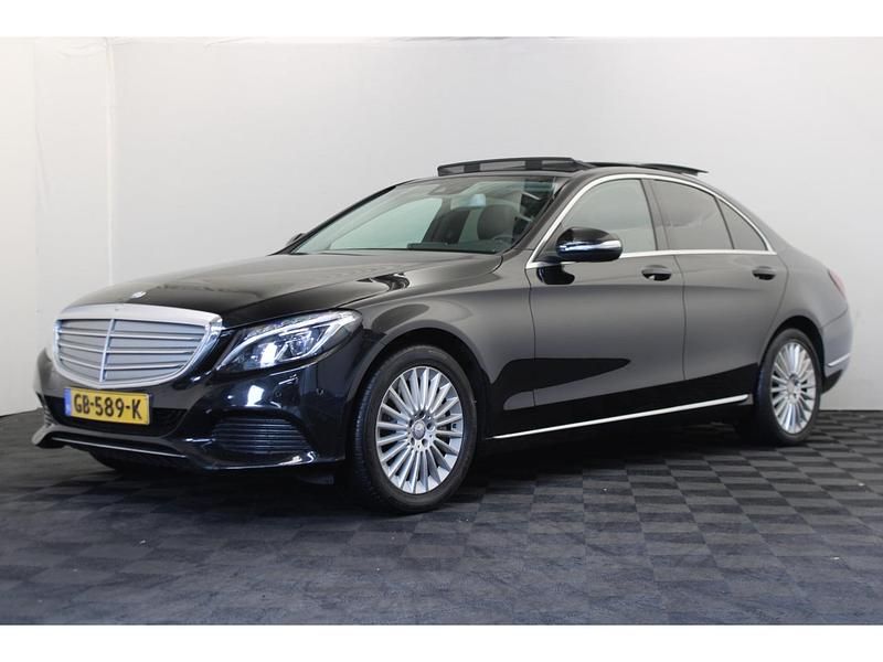 Zwart Gebruikt 2015 Mercedes C350 Edition Sedan | € 12.999 (Super prijs) - Afbeelding 1/4