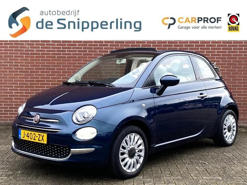 Blauw Occasion 2020 Fiat 500C Lounge Cabriolet | € 14.645 (Eerlijke prijs) - Afbeelding 1/4