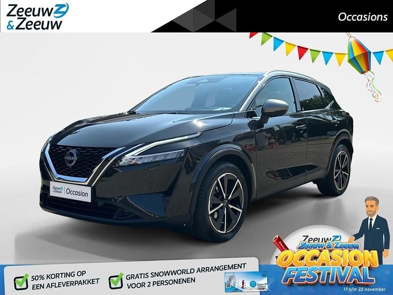 Zwart Gebruikt 2023 Nissan Qashqai Tekna SUV | € 31.935 (Eerlijke prijs) - Afbeelding 1/4