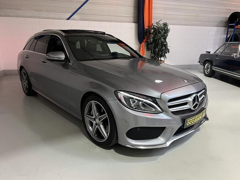 Grijs Gebruikt 2016 Mercedes C250 Prestige Stationwagen | € 19.850 (Eerlijke prijs) - Afbeelding 1/4