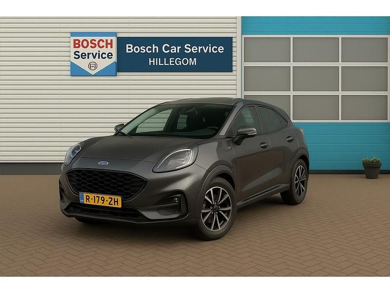 Grijs, metallic lak Gebruikt 2021 Ford Puma ST-Line X SUV | € 23.750 (Eerlijke prijs) - Afbeelding 1/4