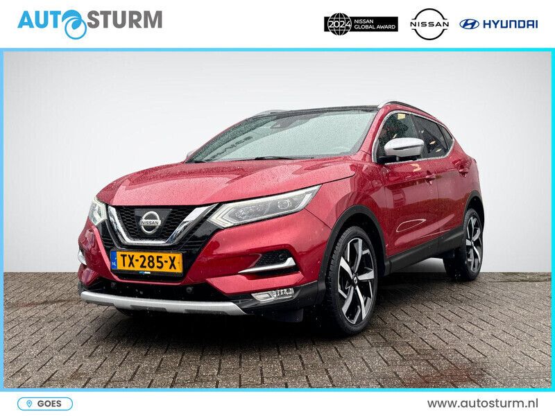 Rood Gebruikt 2018 Nissan Qashqai Tekna+ SUV | € 19.779 (Iets duurder) - Afbeelding 1/4