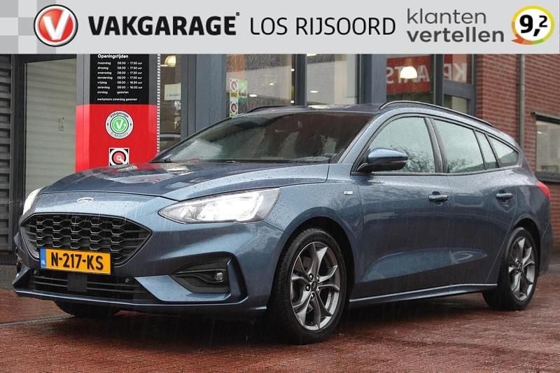 Blauw Gebruikt 2021 Ford Focus ST-Line Stationwagen | € 15.500 (Eerlijke prijs) - Afbeelding 1/4
