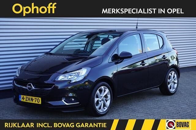 Zwart Gebruikt 2015 Opel Corsa Color Edition Hatchback | € 8.950 (Eerlijke prijs) - Afbeelding 1/4