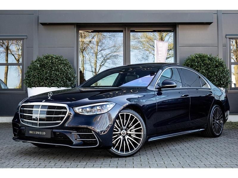 Blauw Gebruikt 2023 Mercedes S580 AMG line Sedan | € 99.000 - Afbeelding 1/4