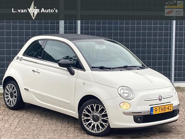 Wit Occasion 2014 Fiat 500C Lounge Cabriolet | € 6.750 (Eerlijke prijs) - Afbeelding 1/4
