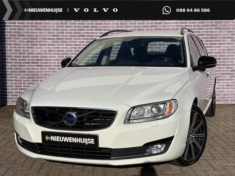 Wit Gebruikt 2015 Volvo V70 Dynamic Stationwagen | € 26.899 - Afbeelding 1/3