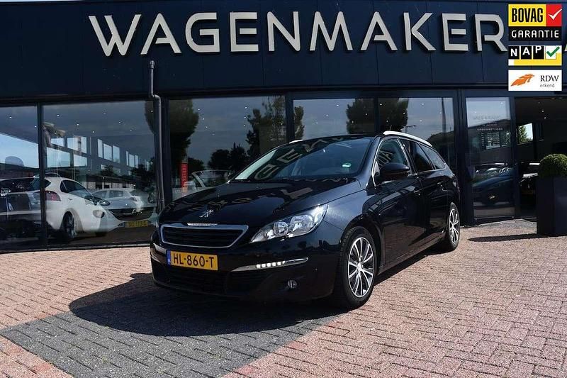 Zwart Gebruikt 2015 Peugeot 308 Stationwagen | € 4.750 (Eerlijke prijs) - Afbeelding 1/4