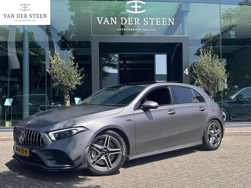 Grijs Gebruikt 2020 Mercedes A35 AMG Premium Plus Hatchback | € 39.950 (Super prijs) - Afbeelding 1/4