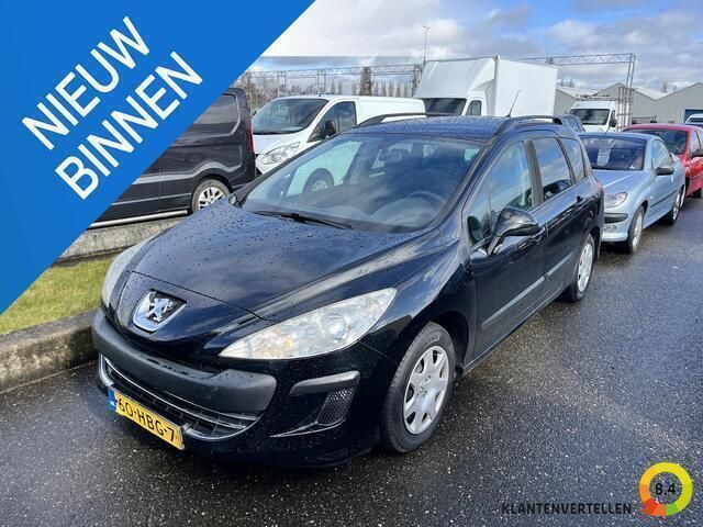 Zwart Gebruikt 2008 Peugeot 308 Stationwagen | € 2.950 - Afbeelding 1/4