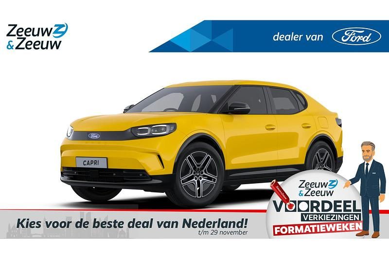 Vivid yellow Nieuw 2025 Ford Capri Extended Range SUV | € 48.250 (Eerlijke prijs) - Afbeelding 1/4