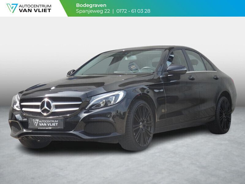Zwart Gebruikt 2017 Mercedes C250 Ambition Sedan | € 26.599 (Iets duurder) - Afbeelding 1/4