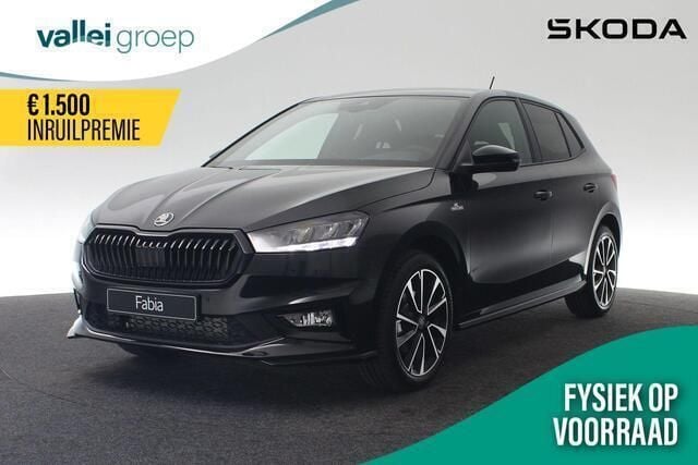Zwart Nieuw 2025 Skoda Fabia Monte Carlo Hatchback | € 31.990 (Eerlijke prijs) - Afbeelding 1/4