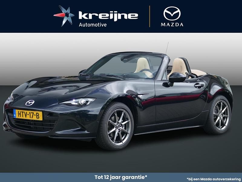 Jet black mica (41w) Nieuw 2025 Mazda MX5 Kazari Cabriolet | € 39.925 (Eerlijke prijs) - Afbeelding 1/4