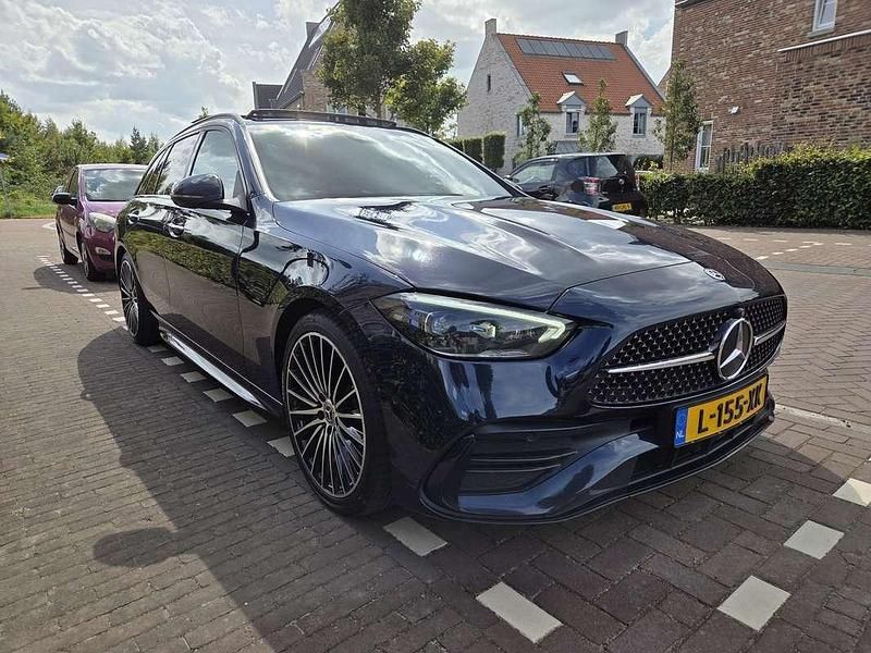 Occasion Mercedes C200 AMG 204 PK (150 kW) 2021 Blauw Stationwagen