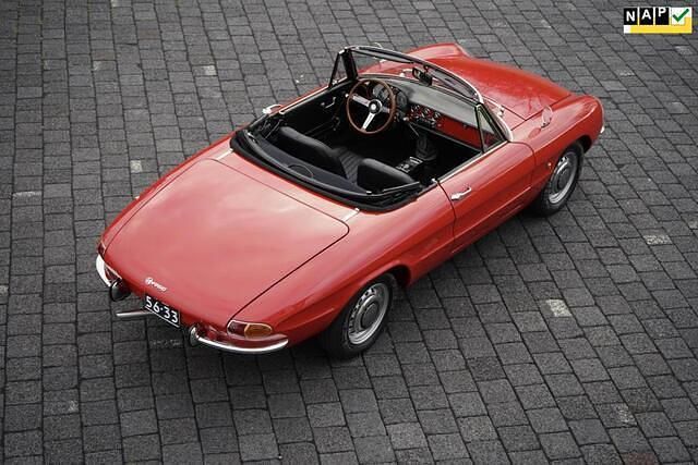 Rood Gebruikt 1968 Alfa Romeo Spider Veloce Cabriolet | € 59.900 - Afbeelding 1/4