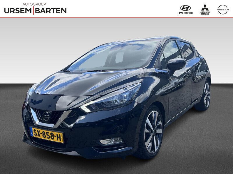 Zwart Gebruikt 2018 Nissan Micra Tekna Hatchback | € 10.730 (Iets duurder) - Afbeelding 1/4