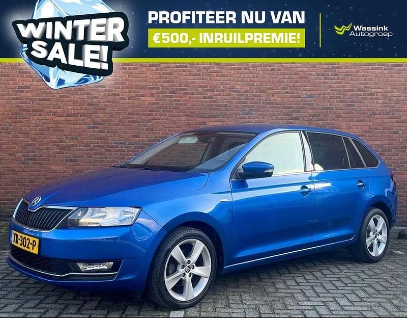 Occasion Skoda Rapid Clever 95 PK (69 kW) 2019 Blauw (metallic) Stationwagen