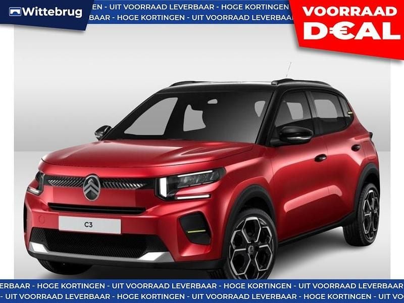 Rood, metallic lak Nieuw 2025 Citroën C3 Hatchback | € 23.333 (Super prijs) - Afbeelding 1/4