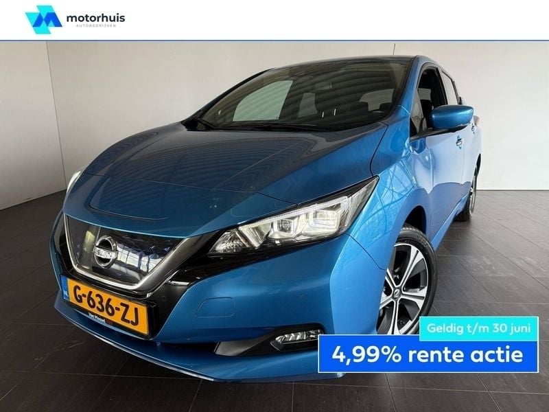 Blauw Gebruikt 2019 Nissan Leaf N-Connecta Hatchback | € 12.875 (Goede deal) - Afbeelding 1/4