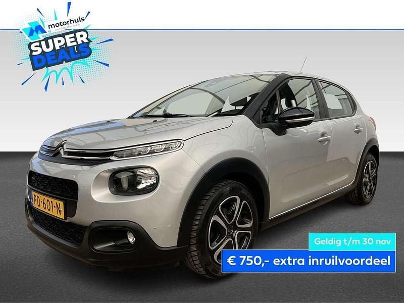 Grijs Gebruikt 2017 Citroën C3 Feel Hatchback | € 7.945 (Eerlijke prijs) - Afbeelding 1/4