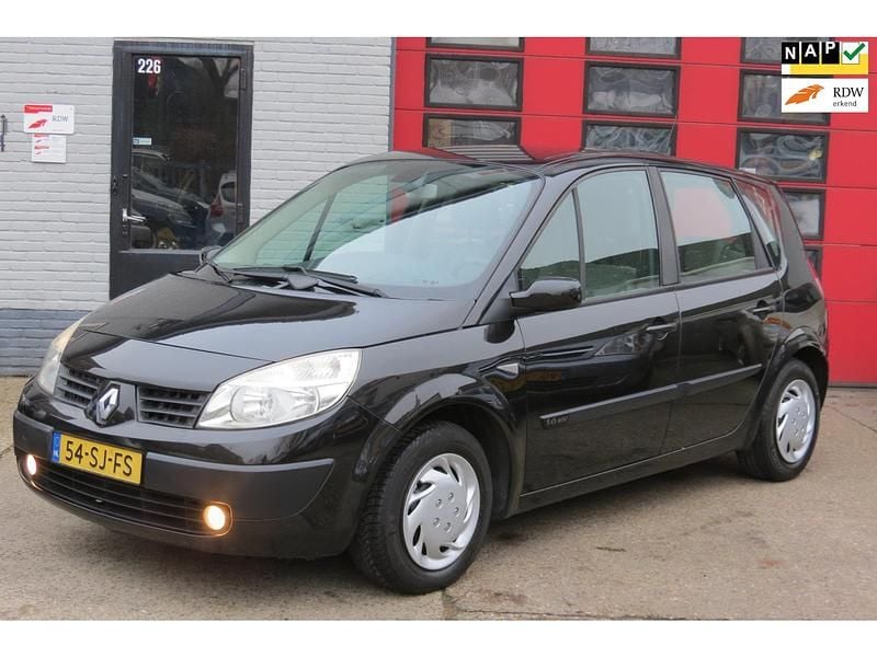 Zwart Occasion 2006 Renault Scénic II Expression MPV | € 1.250 (Eerlijke prijs) - Afbeelding 1/4