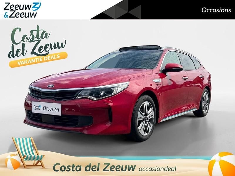 Rood Gebruikt 2018 Kia Optima Hybrid Sedan | € 23.920 (Duur) - Afbeelding 1/4