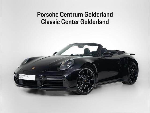 Zwart Gebruikt 2021 Porsche 911 Turbo S Cabriolet Cabriolet | € 229.900 - Afbeelding 1/4