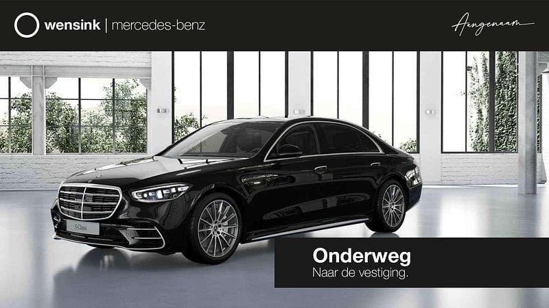 Zwart Nieuw 2025 Mercedes S580 AMG line Sedan | € 185.420 - Afbeelding 1/4