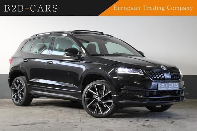 Zwart Occasion 2021 Skoda Karoq SportLine SUV | € 18.700 (Eerlijke prijs) - Afbeelding 1/4