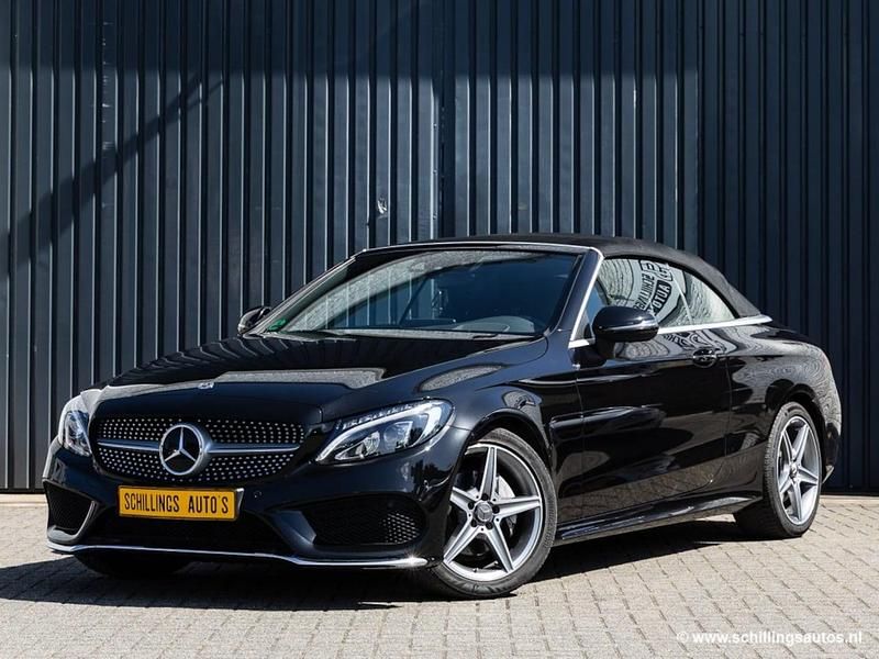 Zwart Occasion 2017 Mercedes C200 AMG line Cabriolet | € 31.850 (Iets duurder) - Afbeelding 1/4