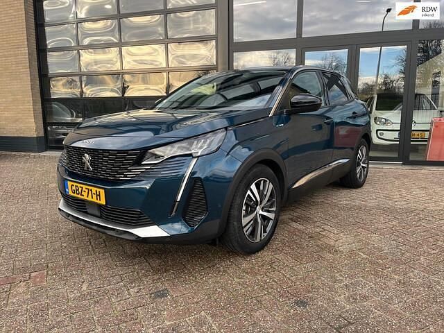 Blauw Gebruikt 2022 Peugeot 3008 Allure SUV | € 24.950 (Super prijs) - Afbeelding 1/4