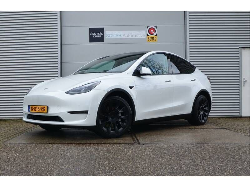 Wit Gebruikt 2021 Tesla Model Y Long Range SUV | € 34.999 (Eerlijke prijs) - Afbeelding 1/4