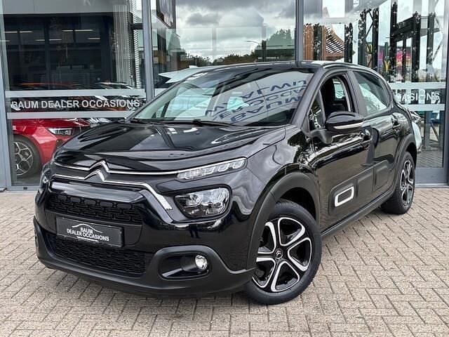 Zwart Gebruikt 2020 Citroën C3 Feel Hatchback | € 10.750 (Super prijs) - Afbeelding 1/4