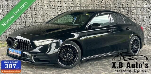 Zwart Gebruikt 2019 Mercedes A200 AMG Sedan | € 23.900 (Eerlijke prijs) - Afbeelding 1/4