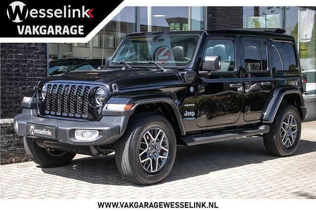 Zwart Gebruikt 2022 Jeep Wrangler Unlimited Sahara SUV | € 62.950 (Super prijs) - Afbeelding 1/4