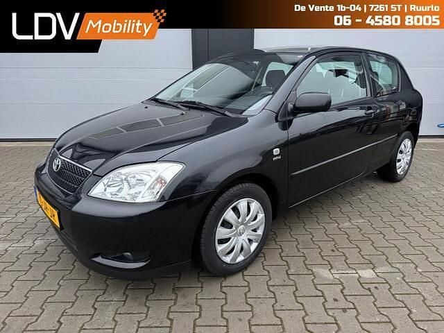 Zwart (metallic) Gebruikt 2002 Toyota Corolla Sol Hatchback | € 2.850 (Goede deal) - Afbeelding 1/4