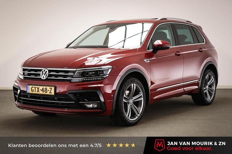 Rood Gebruikt 2018 VW Tiguan Highline SUV | € 29.495 (Eerlijke prijs) - Afbeelding 1/4