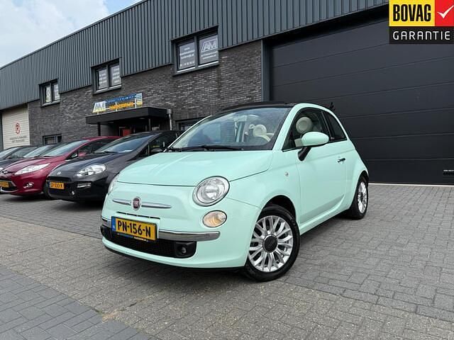 Groen Gebruikt 2015 Fiat 500C Lounge Cabriolet | € 9.450 (Eerlijke prijs) - Afbeelding 1/4