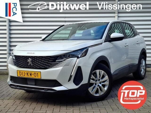 Wit Gebruikt 2021 Peugeot 3008 Active SUV | € 22.450 (Eerlijke prijs) - Afbeelding 1/4