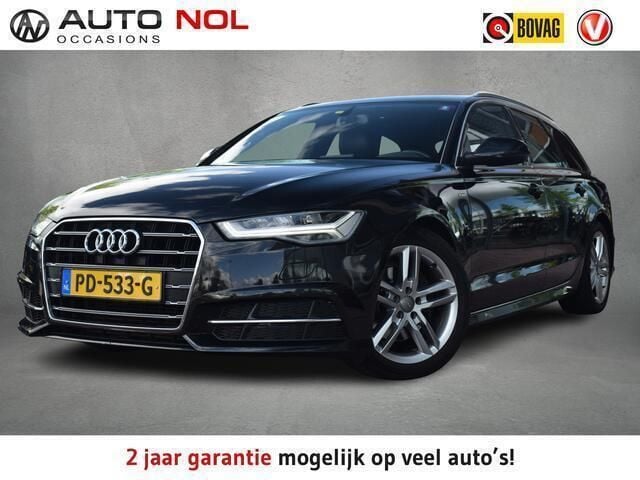 Zwart Gebruikt 2017 Audi A6 S-Line Stationwagen | € 22.450 (Eerlijke prijs) - Afbeelding 1/4
