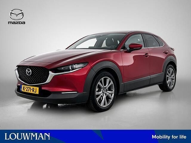 Rood metallic Gebruikt 2021 Mazda CX-30 Luxury SUV | € 25.445 (Eerlijke prijs) - Afbeelding 1/3