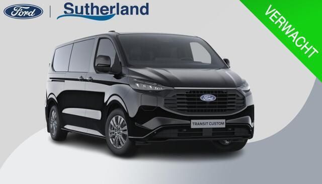 Zwart Nieuw 2025 Ford Transit Custom Limited Stationwagen | € 59.995 (Duur) - Afbeelding 1/4
