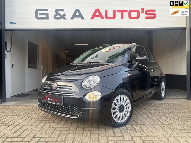 Zwart Gebruikt 2019 Fiat 500 Lounge Hatchback | € 9.995 (Goede deal) - Afbeelding 1/4