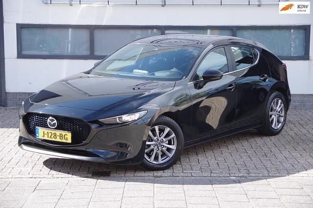 Zwart Gebruikt 2019 Mazda 3 Comfort Hatchback | € 17.250 (Super prijs) - Afbeelding 1/4