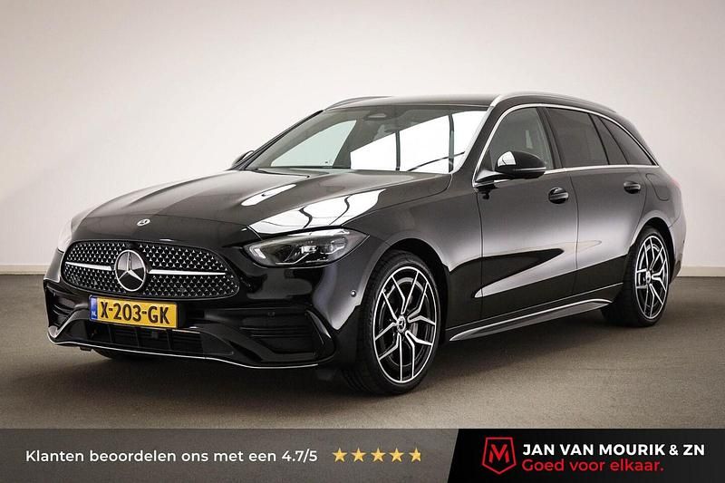 Zwart Gebruikt 2022 Mercedes C300 AMG line Stationwagen | € 37.950 (Goede deal) - Afbeelding 1/4