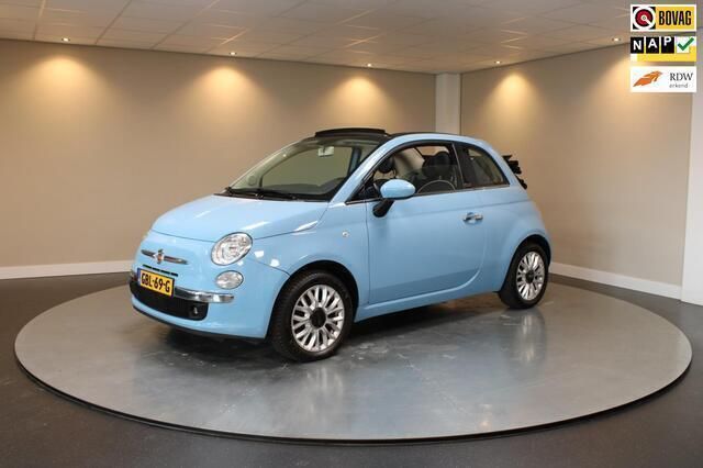 Blauw Gebruikt 2015 Fiat 500C Lounge Cabriolet | € 8.940 (Goede deal) - Afbeelding 1/4