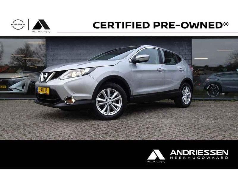 Silver metallic (ky0) Occasion 2017 Nissan Qashqai Acenta SUV | € 14.750 (Eerlijke prijs) - Afbeelding 1/4